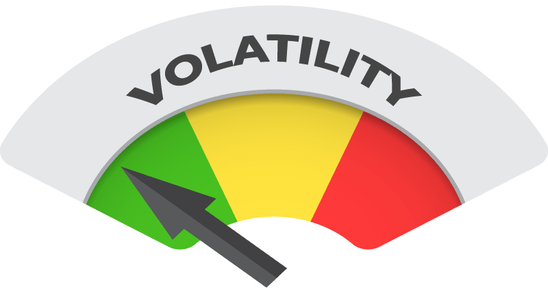 Volatiliity in Slot Machines logotype